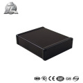 Caja de aluminio electrónica anodizada negra